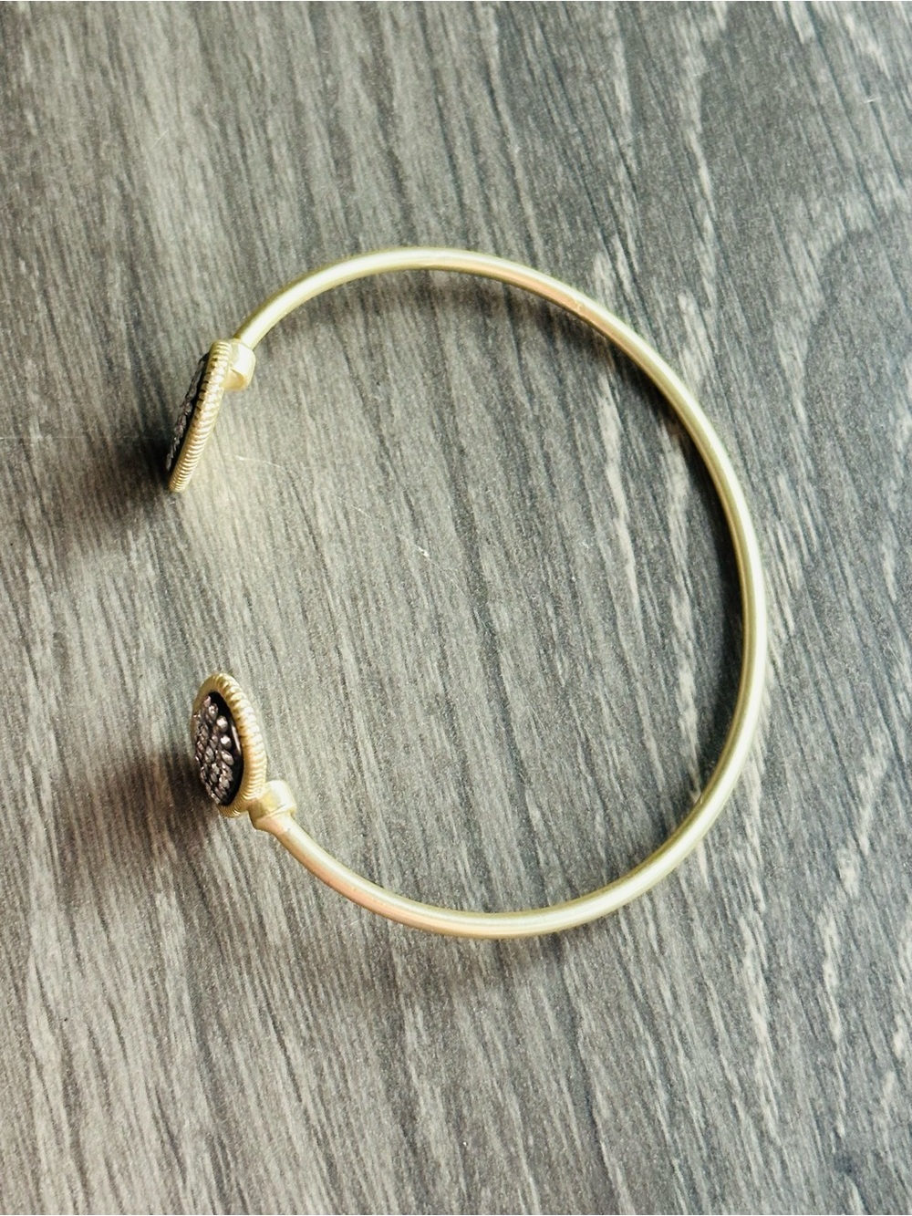 Matte Gold Open Cuff - Picture 4 of 4